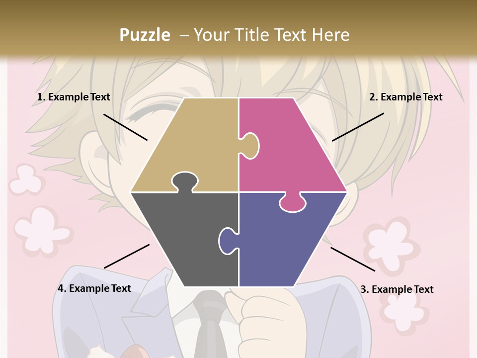 A Person In A Suit Holding A Piece Of Cake PowerPoint Template