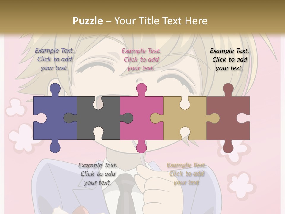 A Person In A Suit Holding A Piece Of Cake PowerPoint Template