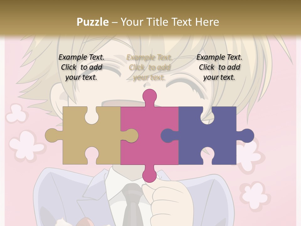 A Person In A Suit Holding A Piece Of Cake PowerPoint Template