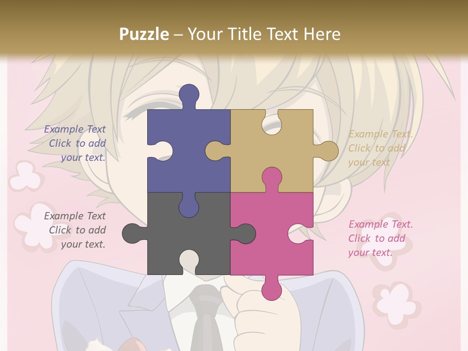 A Person In A Suit Holding A Piece Of Cake PowerPoint Template