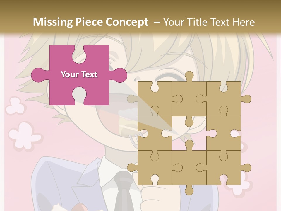 A Person In A Suit Holding A Piece Of Cake PowerPoint Template