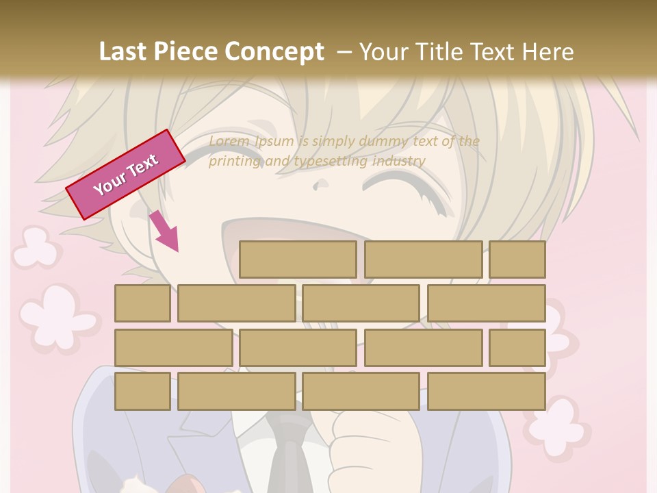 A Person In A Suit Holding A Piece Of Cake PowerPoint Template