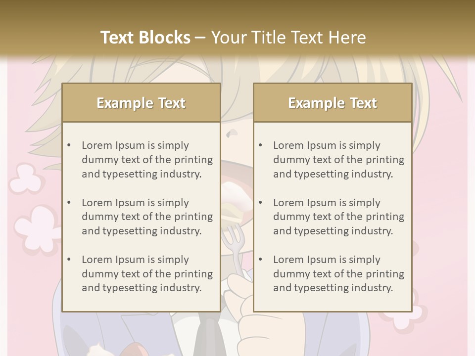 A Person In A Suit Holding A Piece Of Cake PowerPoint Template