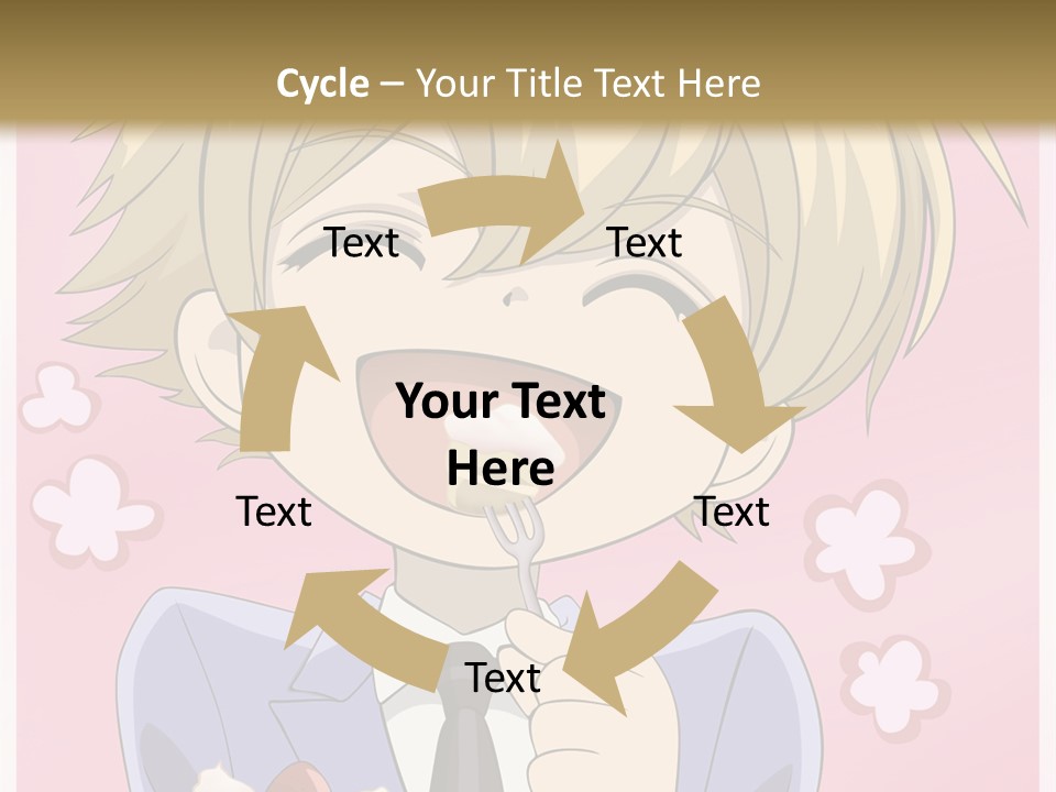 A Person In A Suit Holding A Piece Of Cake PowerPoint Template