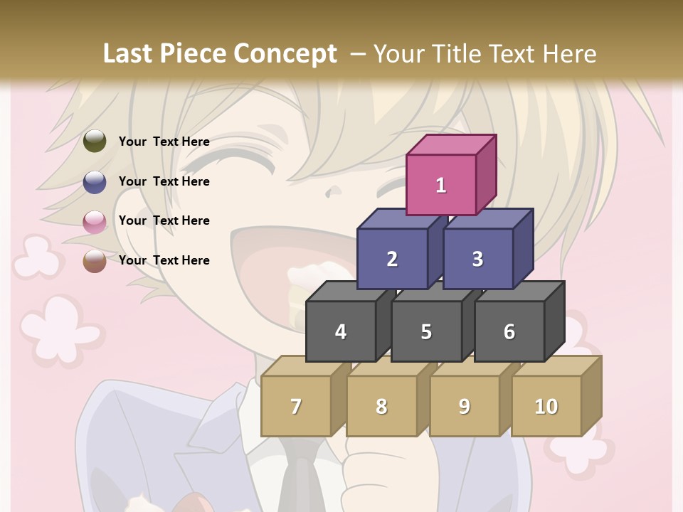 A Person In A Suit Holding A Piece Of Cake PowerPoint Template