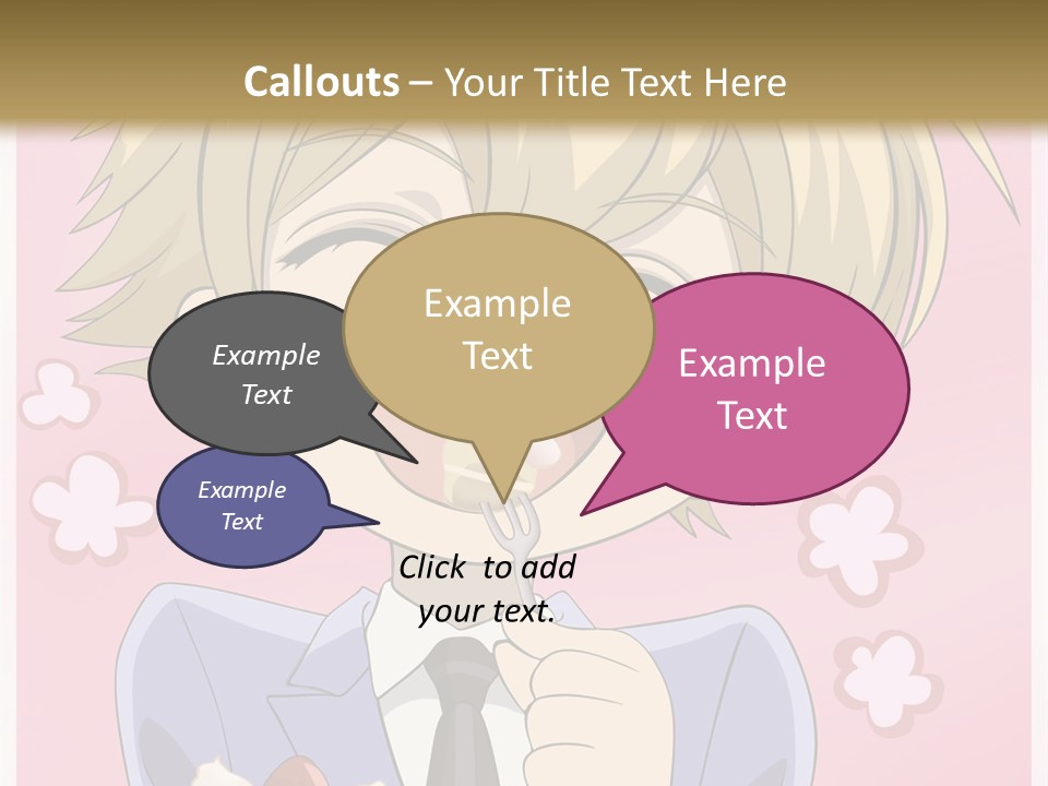 A Person In A Suit Holding A Piece Of Cake PowerPoint Template