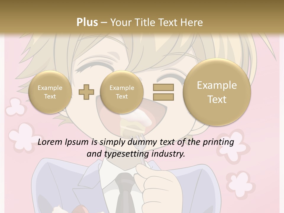 A Person In A Suit Holding A Piece Of Cake PowerPoint Template