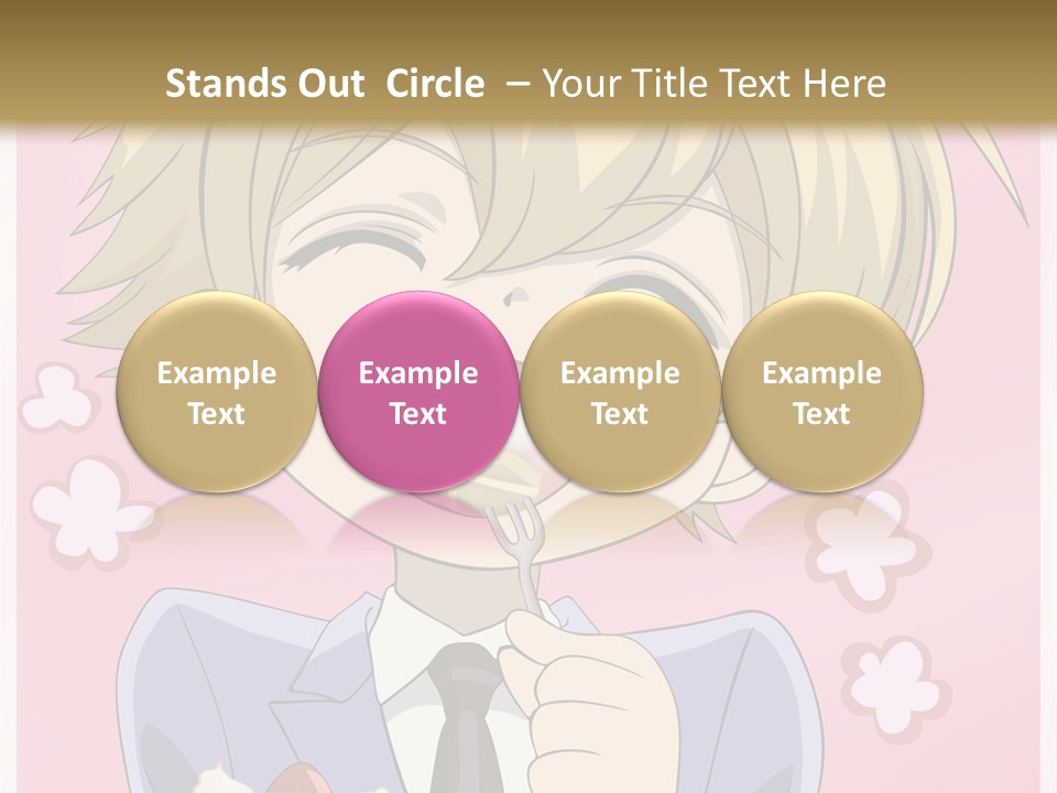 A Person In A Suit Holding A Piece Of Cake PowerPoint Template