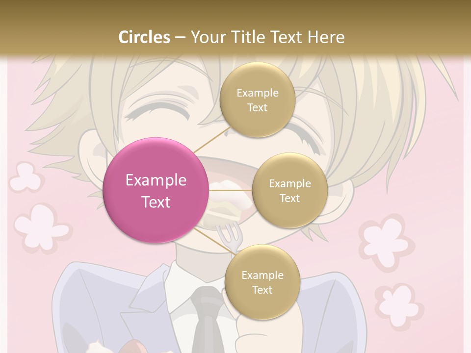 A Person In A Suit Holding A Piece Of Cake PowerPoint Template