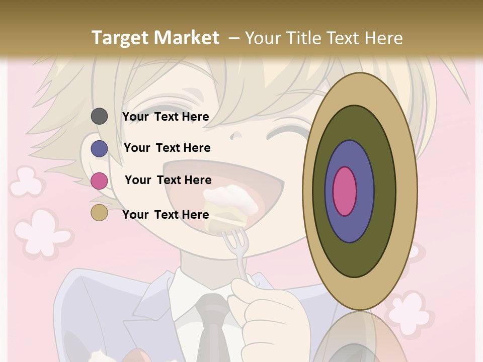 A Person In A Suit Holding A Piece Of Cake PowerPoint Template