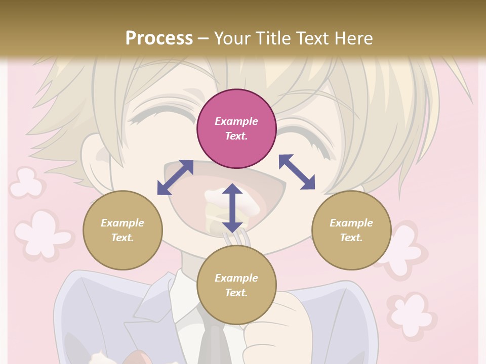 A Person In A Suit Holding A Piece Of Cake PowerPoint Template