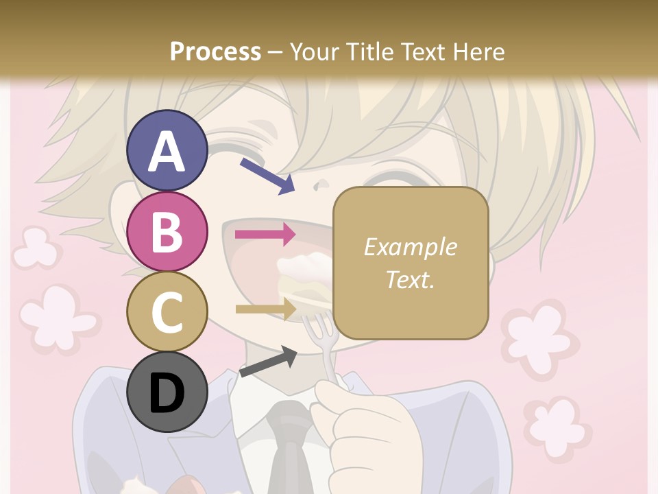 A Person In A Suit Holding A Piece Of Cake PowerPoint Template