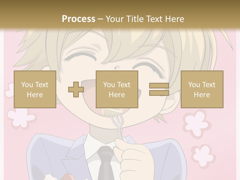 A Person In A Suit Holding A Piece Of Cake PowerPoint Template