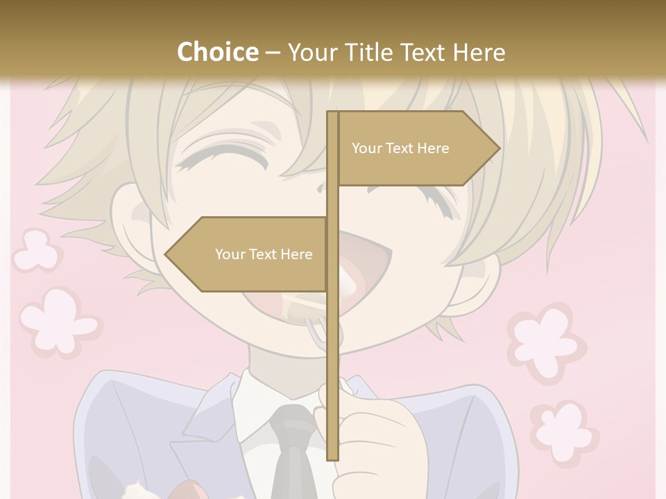 A Person In A Suit Holding A Piece Of Cake PowerPoint Template