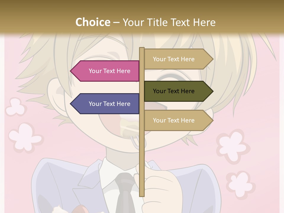 A Person In A Suit Holding A Piece Of Cake PowerPoint Template