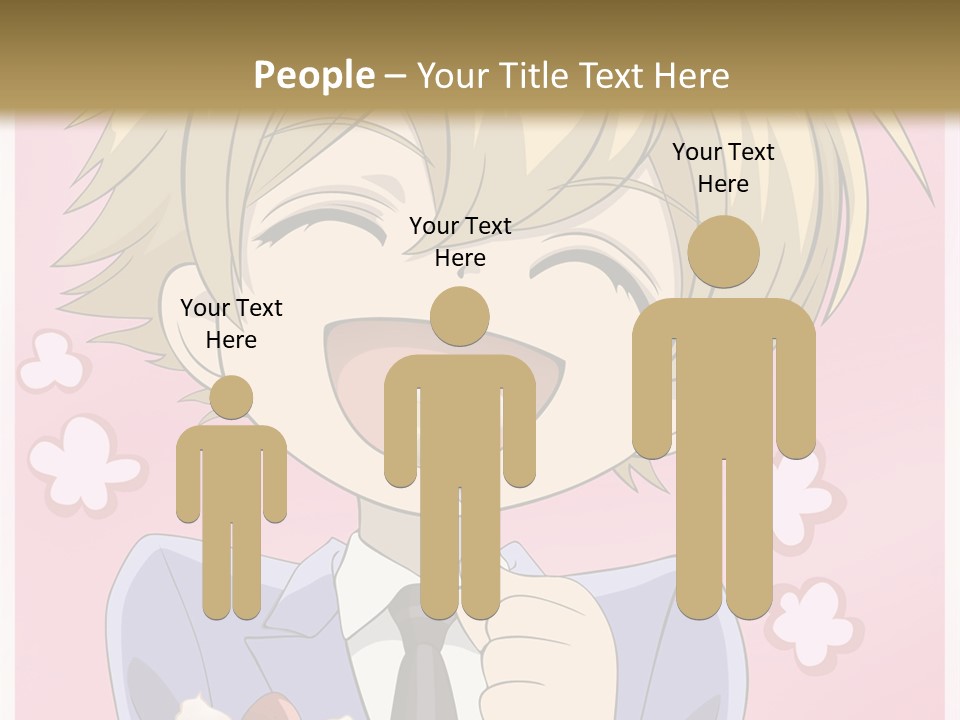 A Person In A Suit Holding A Piece Of Cake PowerPoint Template