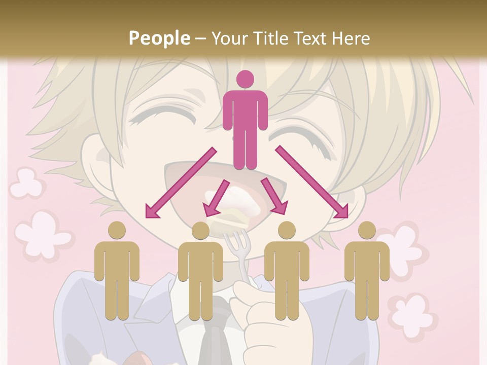 A Person In A Suit Holding A Piece Of Cake PowerPoint Template