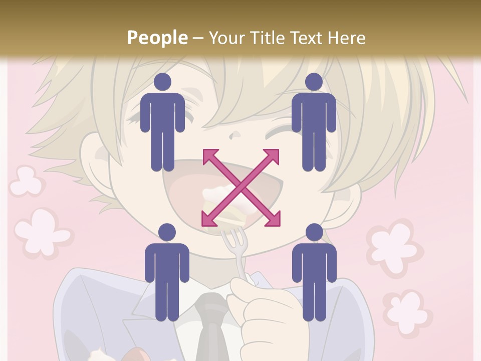 A Person In A Suit Holding A Piece Of Cake PowerPoint Template