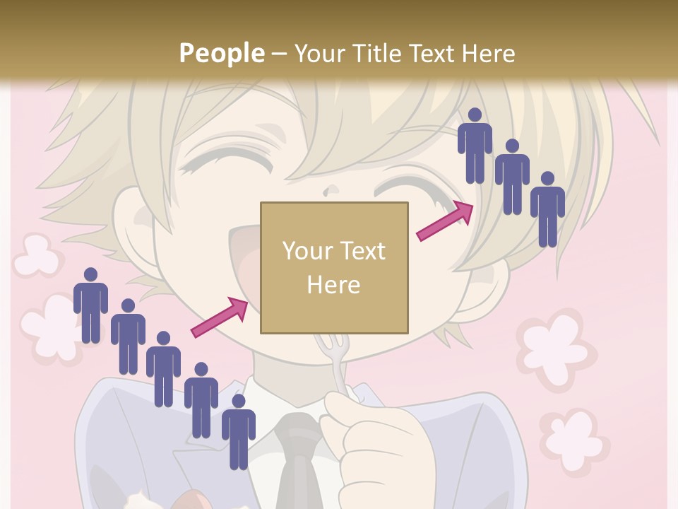 A Person In A Suit Holding A Piece Of Cake PowerPoint Template