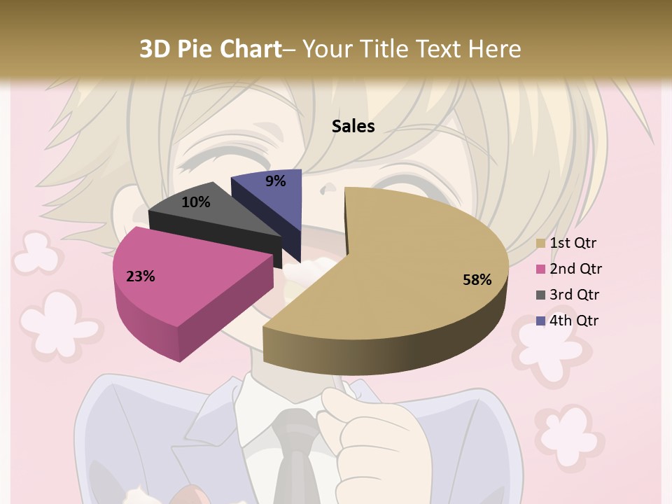 A Person In A Suit Holding A Piece Of Cake PowerPoint Template