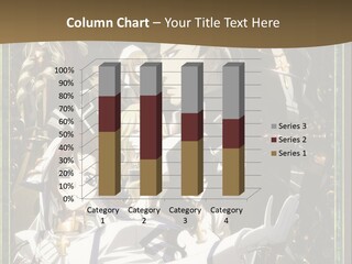 A Group Of Anime Characters On A Brown Background PowerPoint Template