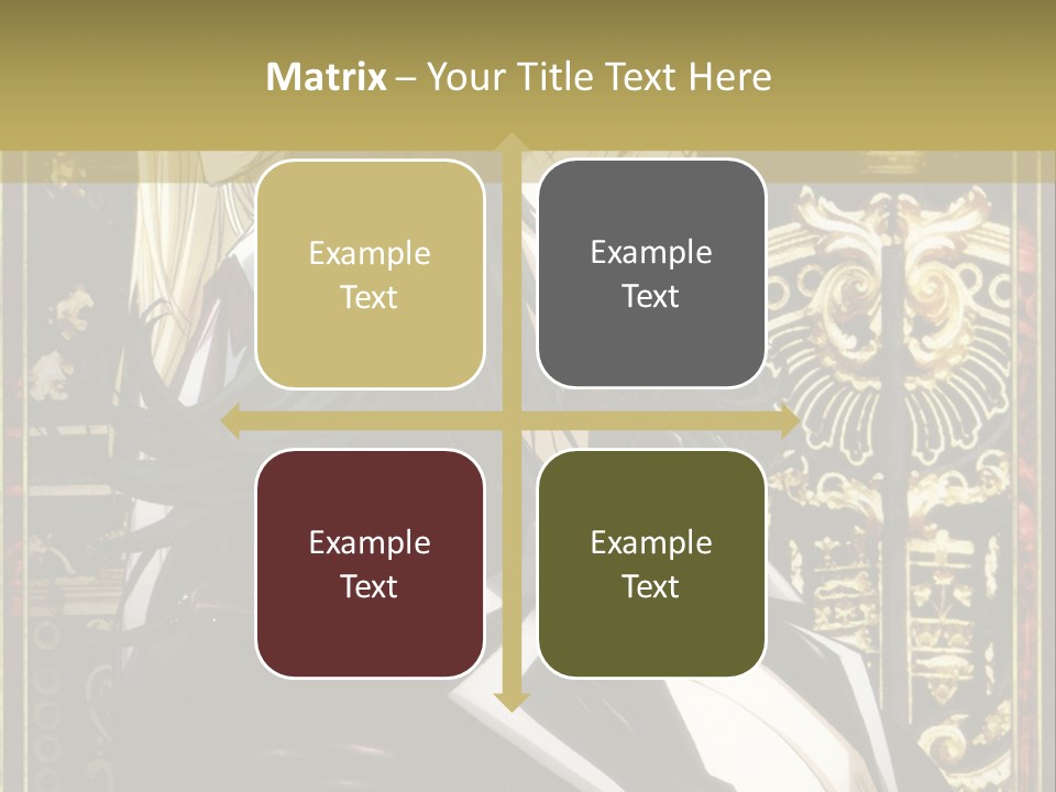 A Couple Of Anime Characters Standing Next To Each Other PowerPoint Template