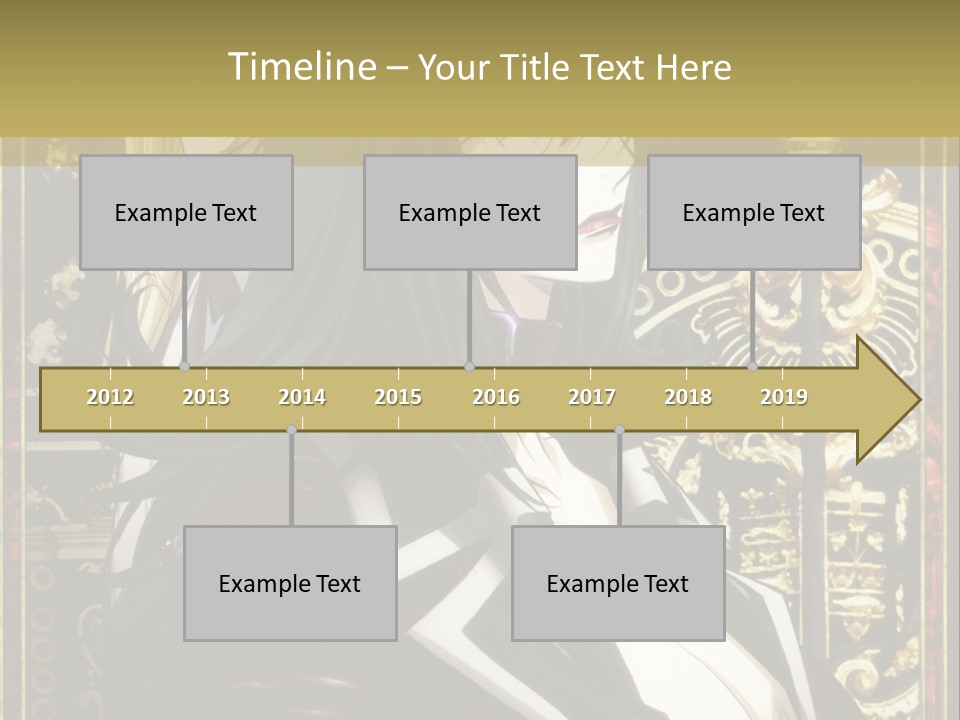 A Couple Of Anime Characters Standing Next To Each Other PowerPoint Template