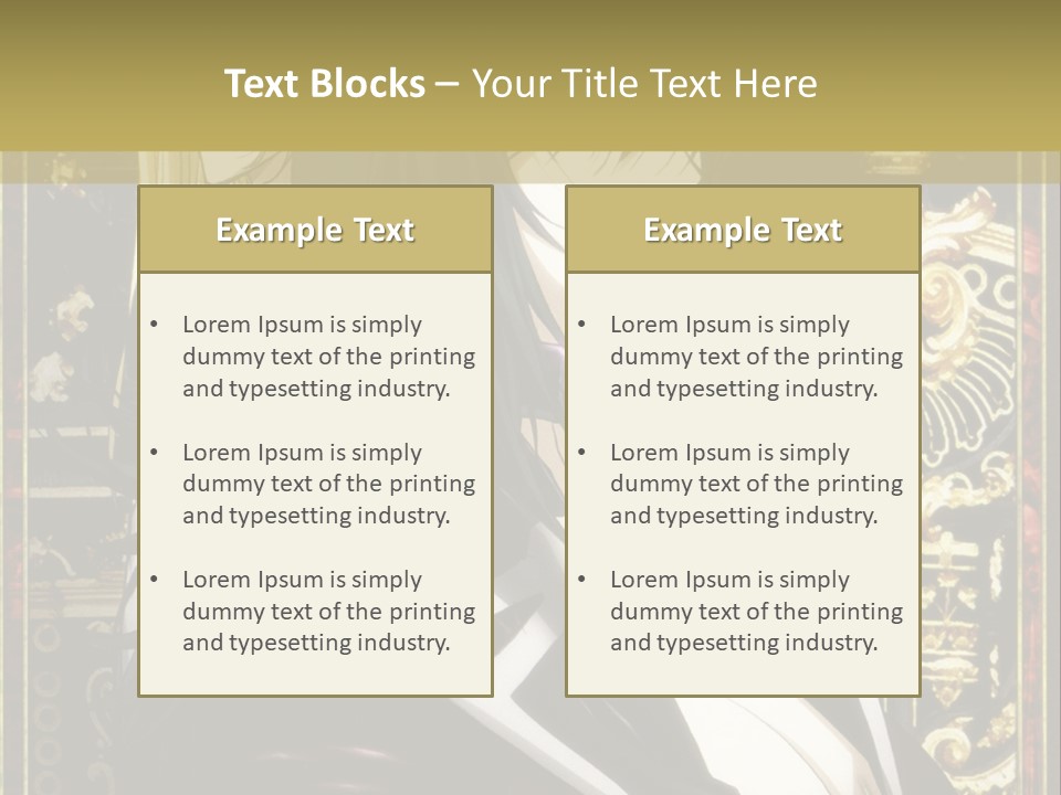 A Couple Of Anime Characters Standing Next To Each Other PowerPoint Template