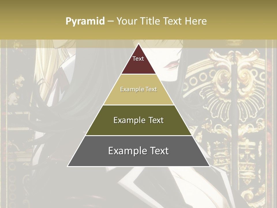 A Couple Of Anime Characters Standing Next To Each Other PowerPoint Template