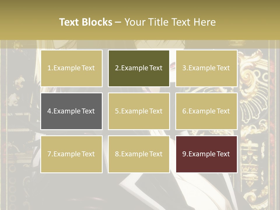 A Couple Of Anime Characters Standing Next To Each Other PowerPoint Template