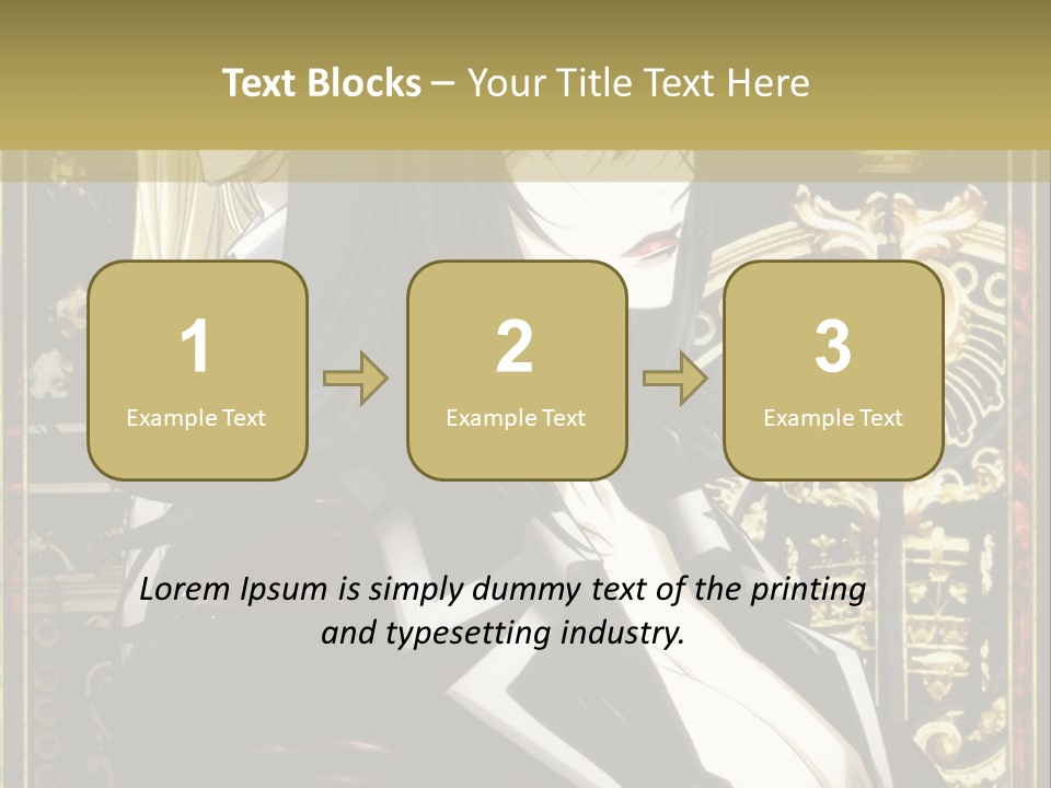 A Couple Of Anime Characters Standing Next To Each Other PowerPoint Template