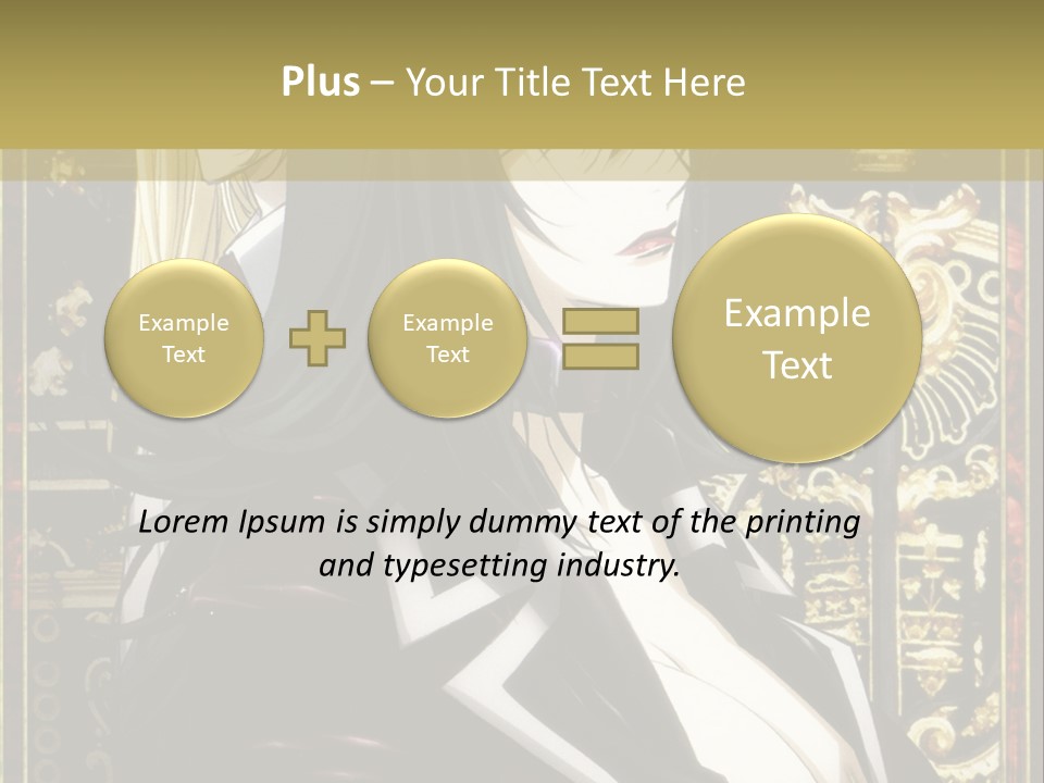 A Couple Of Anime Characters Standing Next To Each Other PowerPoint Template