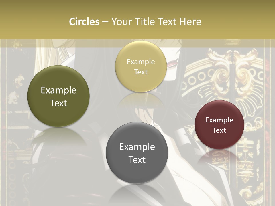 A Couple Of Anime Characters Standing Next To Each Other PowerPoint Template