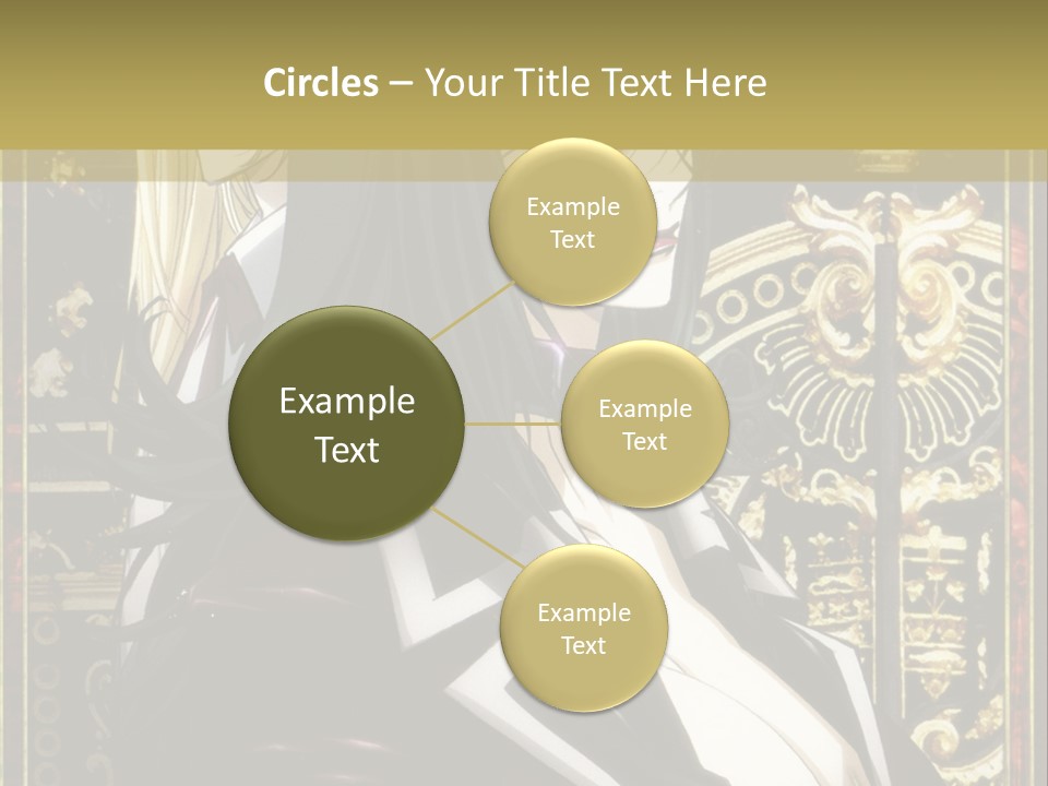 A Couple Of Anime Characters Standing Next To Each Other PowerPoint Template