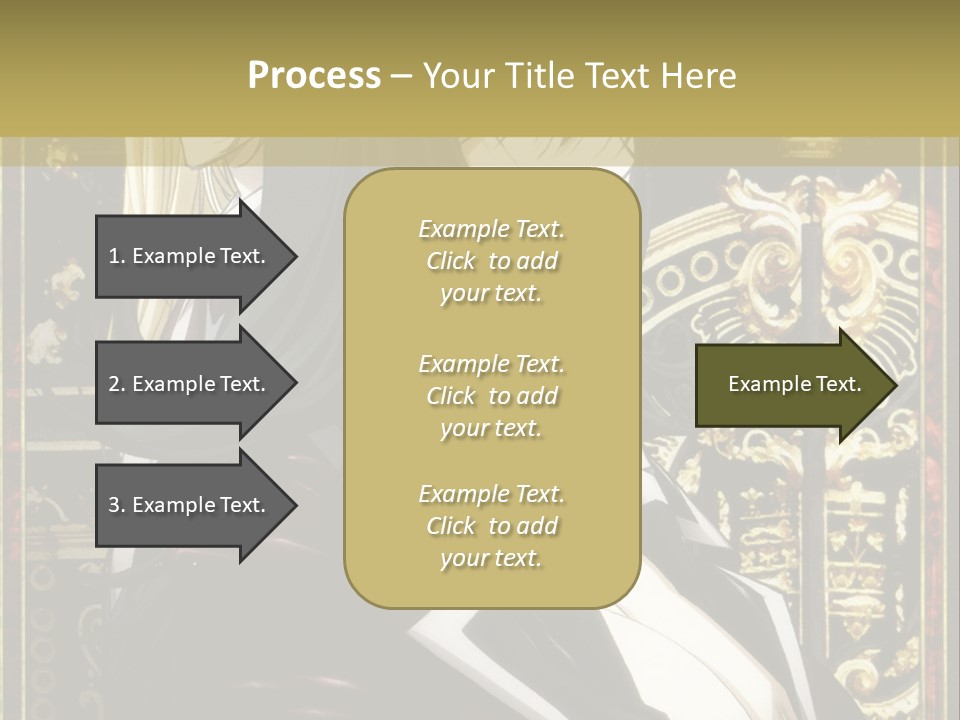 A Couple Of Anime Characters Standing Next To Each Other PowerPoint Template
