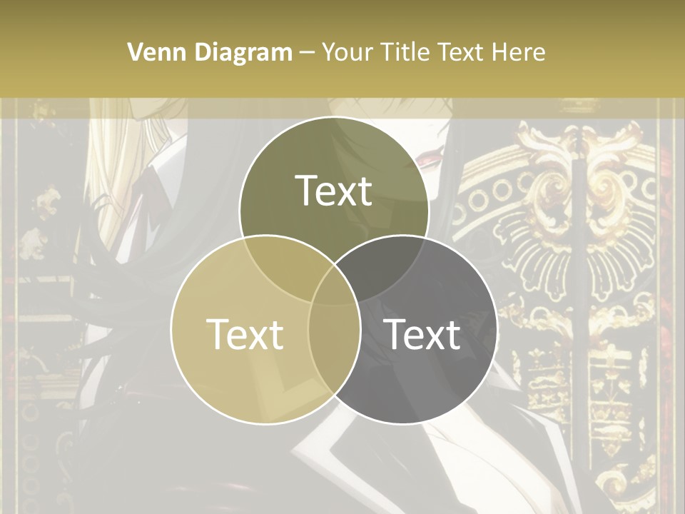 A Couple Of Anime Characters Standing Next To Each Other PowerPoint Template