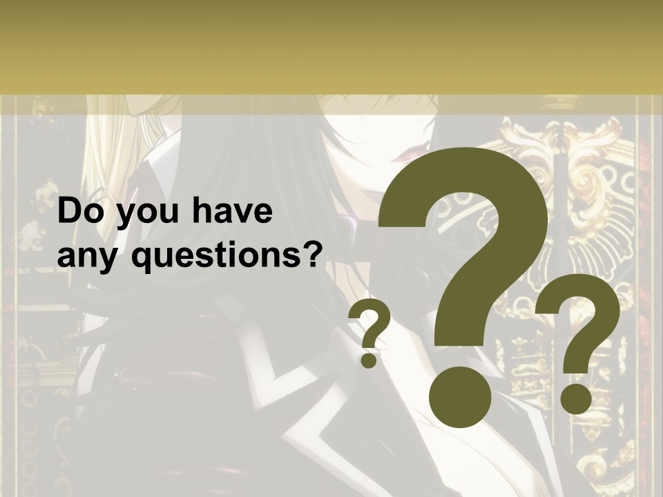 A Couple Of Anime Characters Standing Next To Each Other PowerPoint Template