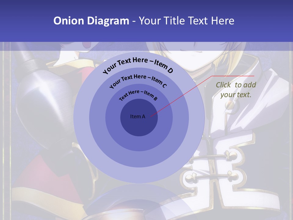 A Couple Of Anime Characters With A Blue Background PowerPoint Template