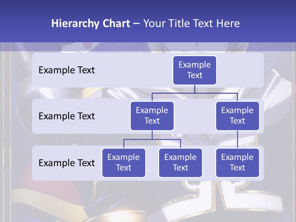 A Couple Of Anime Characters With A Blue Background PowerPoint Template