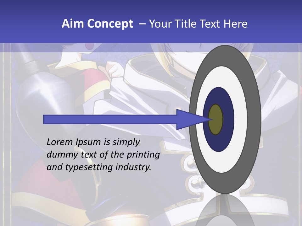 A Couple Of Anime Characters With A Blue Background PowerPoint Template