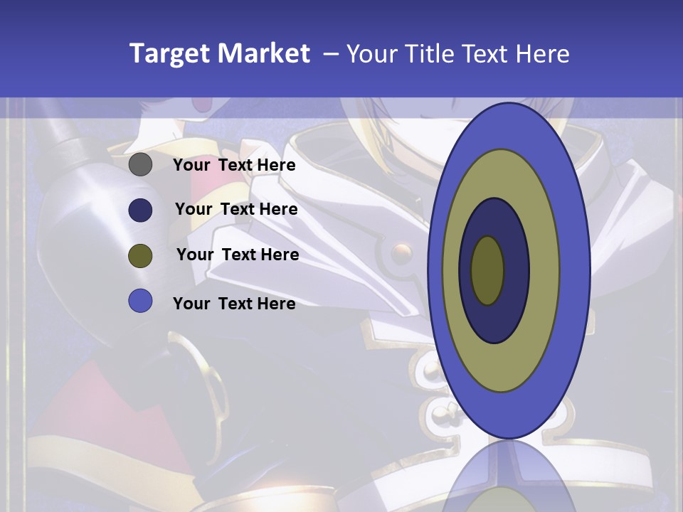 A Couple Of Anime Characters With A Blue Background PowerPoint Template