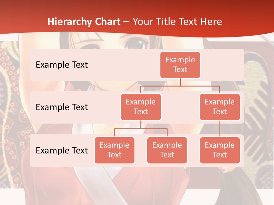 A Woman In A Red And White Dress With Her Arms Up In The Air PowerPoint Template
