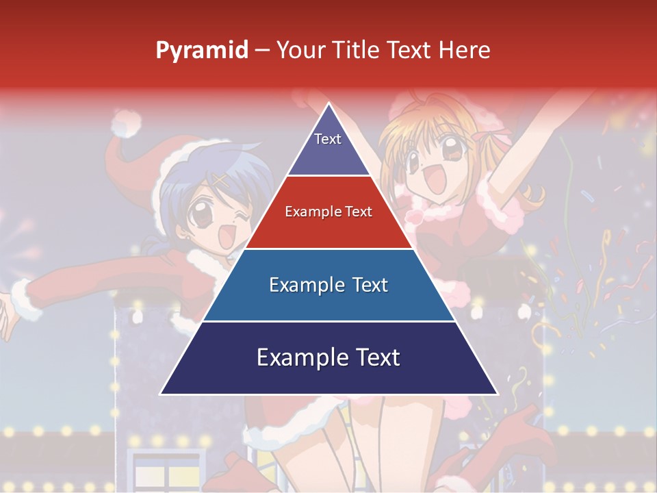 A Couple Of Anime Characters Dancing In Front Of Fireworks PowerPoint Template