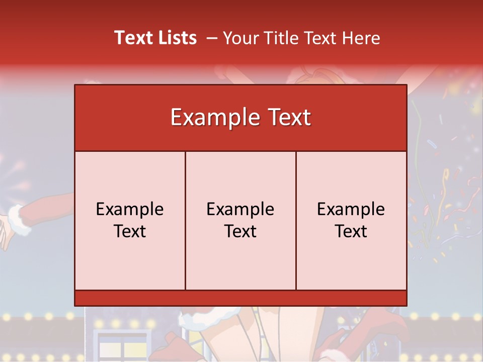 A Couple Of Anime Characters Dancing In Front Of Fireworks PowerPoint Template