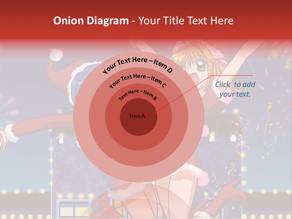 A Couple Of Anime Characters Dancing In Front Of Fireworks PowerPoint Template