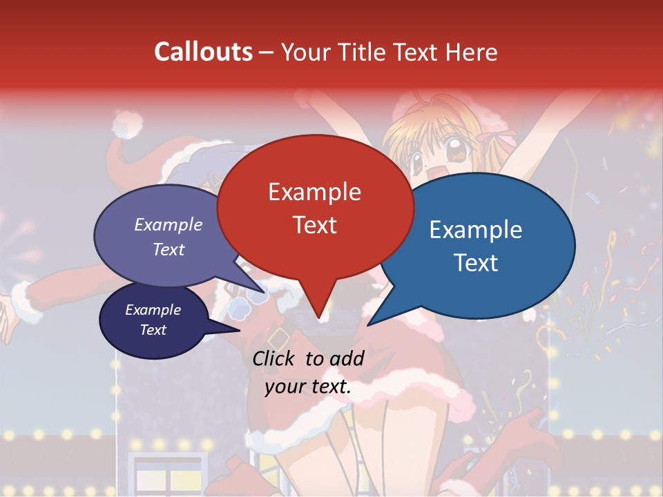 A Couple Of Anime Characters Dancing In Front Of Fireworks PowerPoint Template