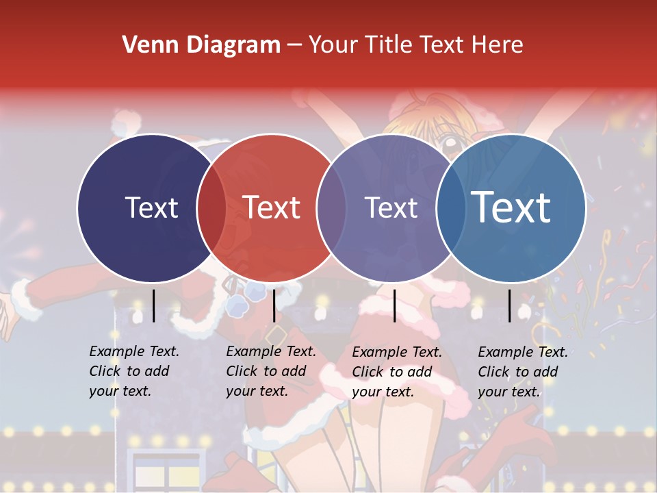 A Couple Of Anime Characters Dancing In Front Of Fireworks PowerPoint Template