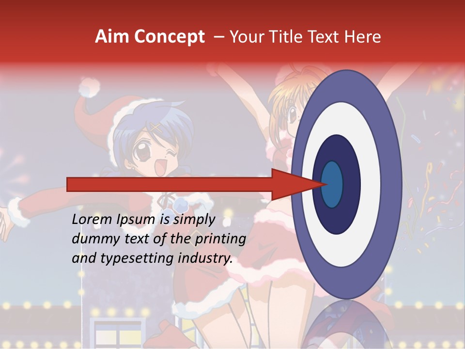 A Couple Of Anime Characters Dancing In Front Of Fireworks PowerPoint Template