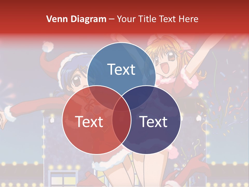 A Couple Of Anime Characters Dancing In Front Of Fireworks PowerPoint Template