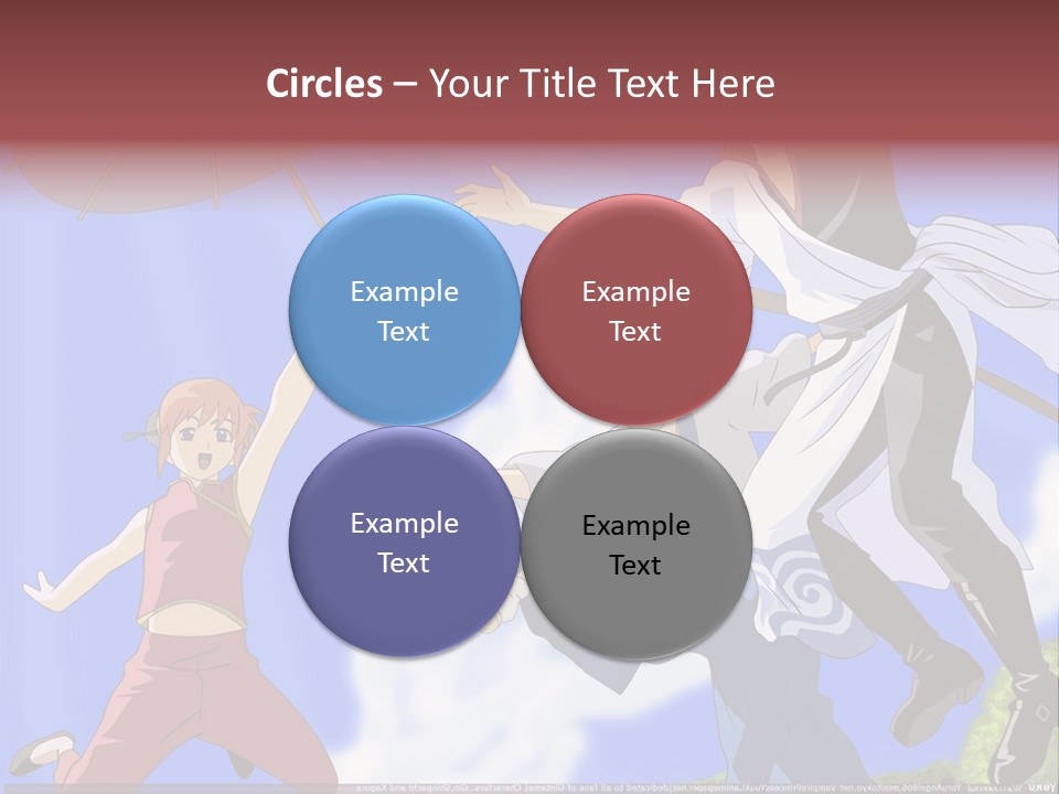 A Group Of People With An Umbrella In The Air PowerPoint Template